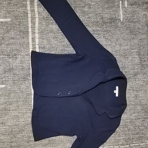 Navy Blazer with Button Detail